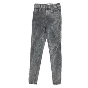 Levis Jeans Womens 26 (24x30) Black Denim Mile High Super Skinny High Rise